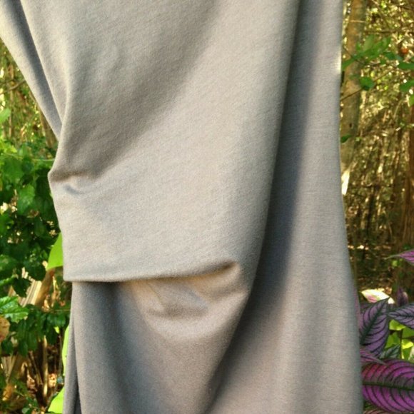 HELMUT LANG SONAR WOOL ASYMMETRICAL DRAPED BODY CON  DRESS  M - Picture 5 of 7